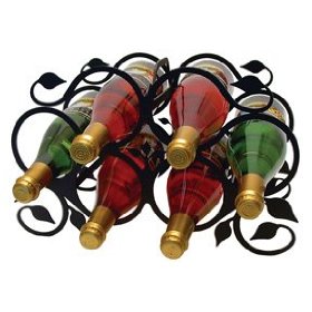 wrought iron wine racks graphic